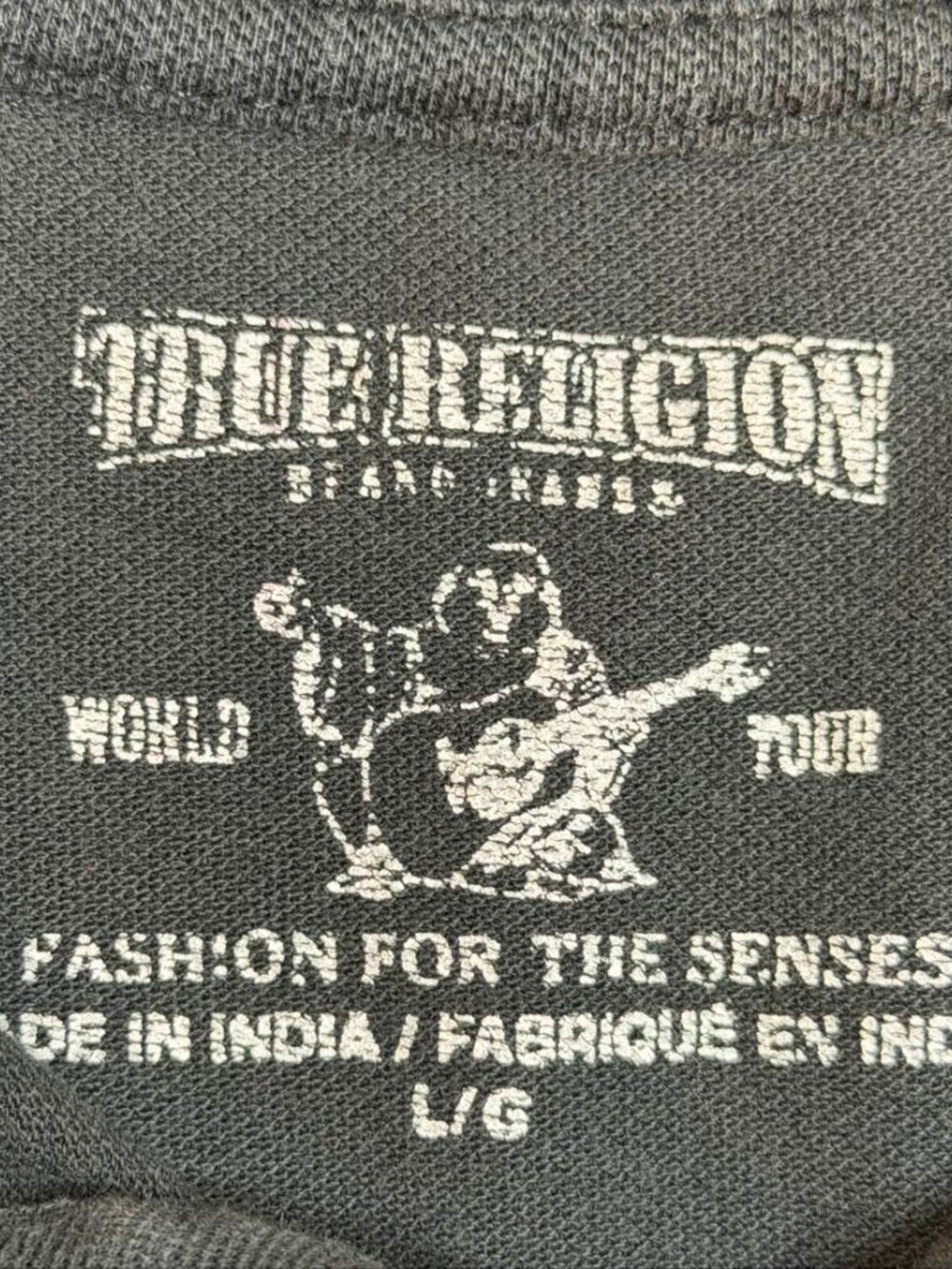 True Religion Polo Shirt L Black - Picture 4 of 9